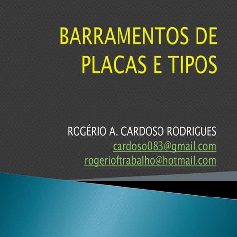 Barramentos de placas e tipos