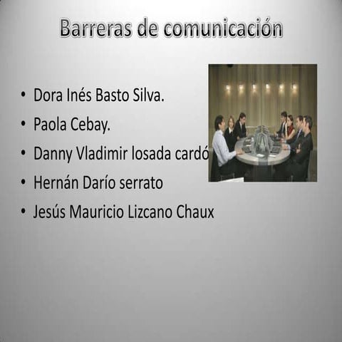 Barreras de comunicacion