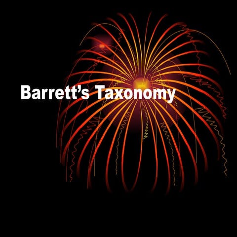 Barrett’s taxonomy