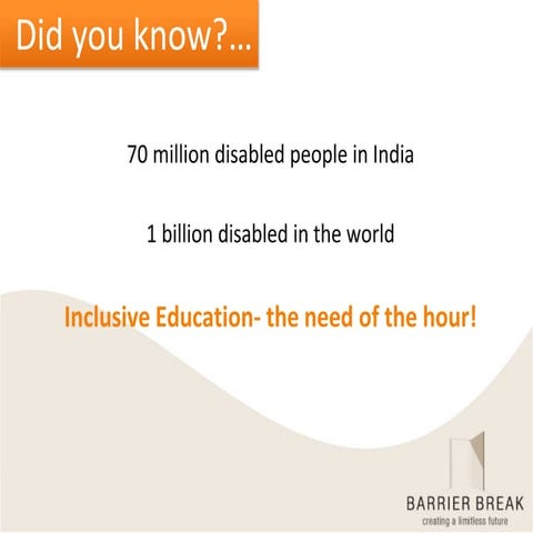 Inclusive Education - Making education accessible to all.