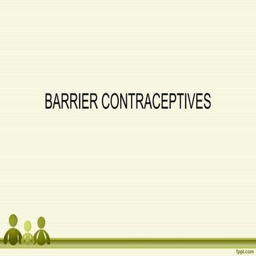 Barrier contraceptives | PDF