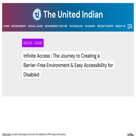 Barrier Free | Accessibility For Disabled