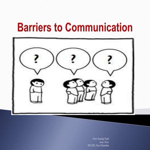 Barriers to Communication 