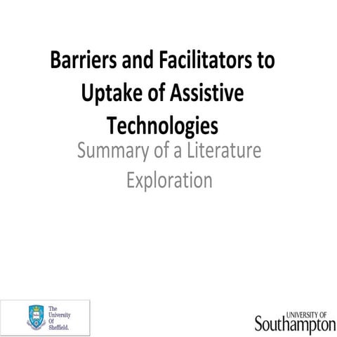 Barriers & facilitators.100915.without notes | PPT