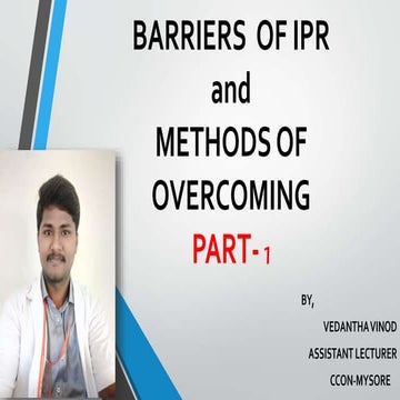 Barriers  of interpersonal relationship part 1