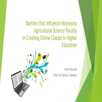Barriers that influence Minnesota agricultural science faculty