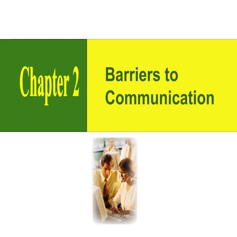 Barriers to communication