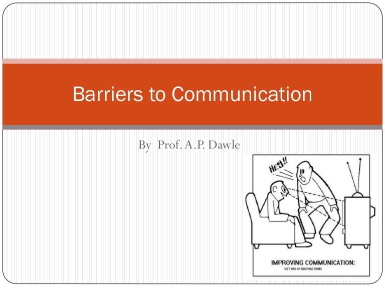 Barriers to communication