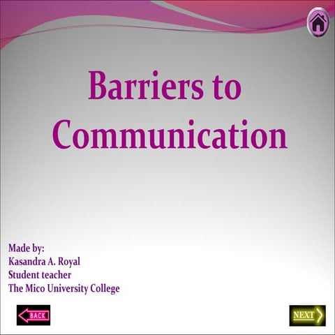 Barriers to Communication