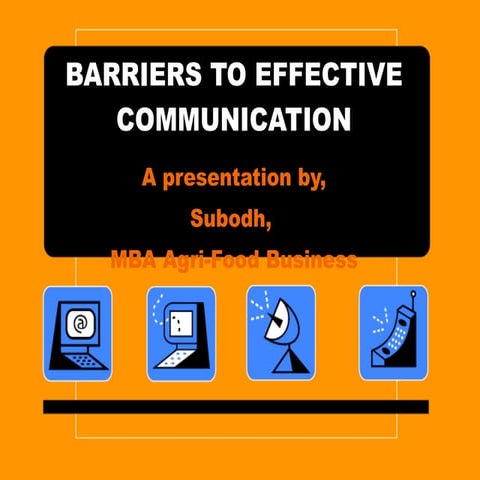 Barriers To Effective Communication