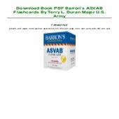 Download Book PDF Barron's ASVAB Flashcards By Terry L. Duran Major U.S ...