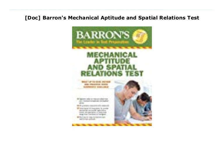 [Doc] Barron's Mechanical Aptitude and Spatial Relations Test