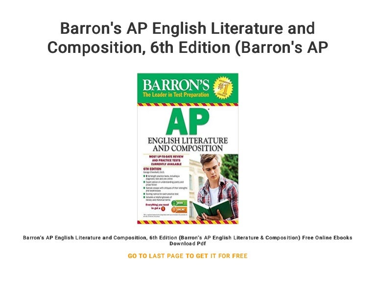 Barron's AP English Literature and Composition... 6th Edition (Barron…