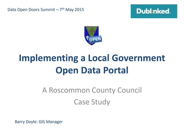 Roscommon County Council Open Data Portal 