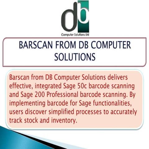 Automatic bank reconciliation for sage 50c from db computer solutions | PPT