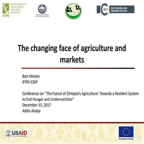 The changing face of agriculture and markets