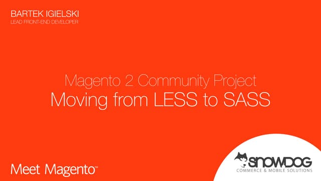 Magento 2 Community Project - Moving from LESS to SASS