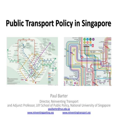 Public Transport Policy in Singapore (a long view)