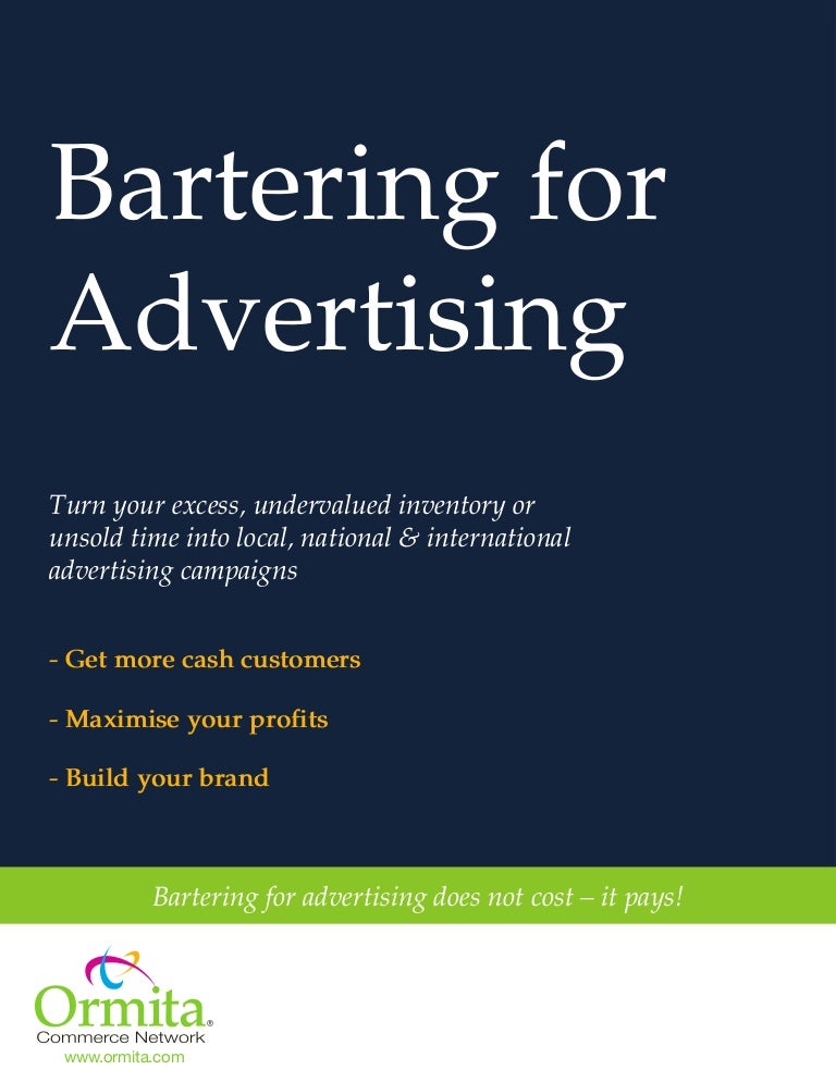 Barter for Your Advertsing