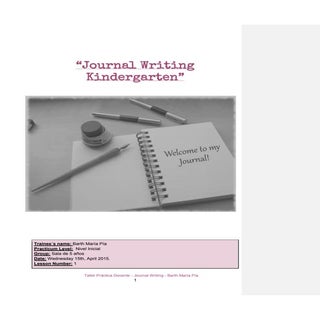 Barth journal writing-kindergarten (1)