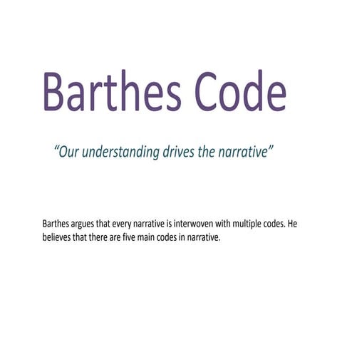 Barthes code