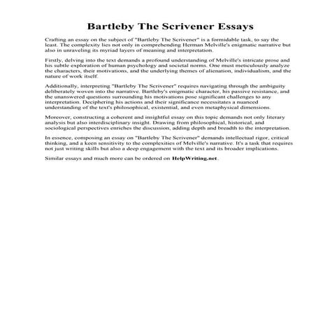 Interpretive Essay Examples | PDF