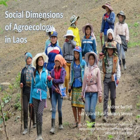 Social dimensions of agroecology