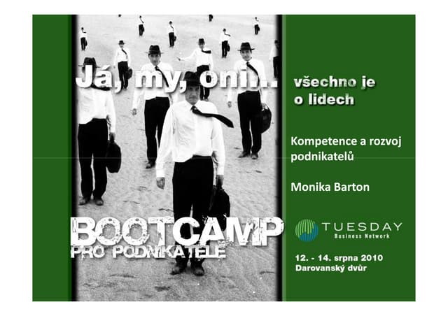 Kompetence a rozvoj podnikatelů - Monika Barton