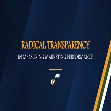 Radical Transparency