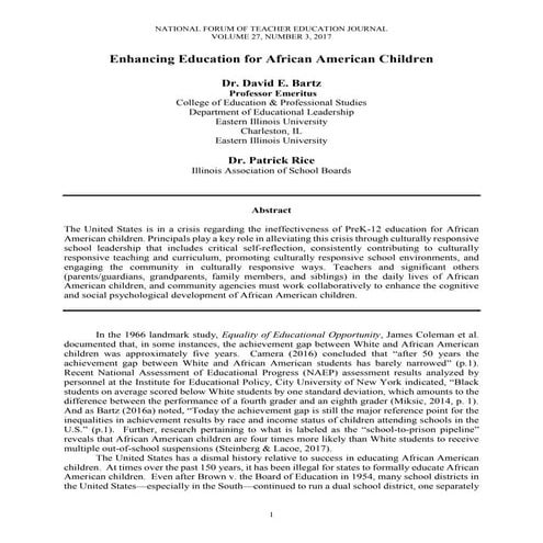 Bartz, david e enhancing education for african american children nftej v...