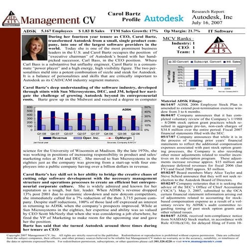 Carol Bartz Evaluation