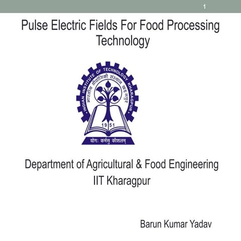 pulse electric field for food processing technology
