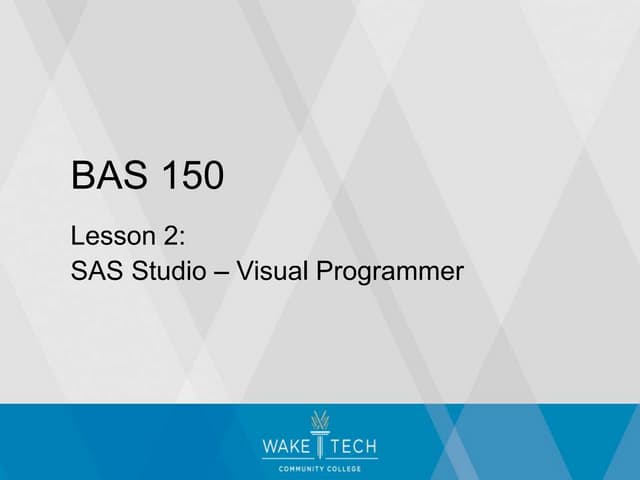 BAS 150 Lesson 2 Lecture 