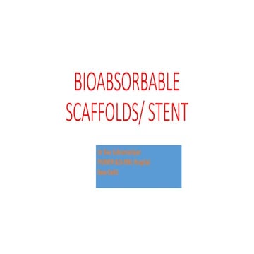 Biovascular scaffolds 