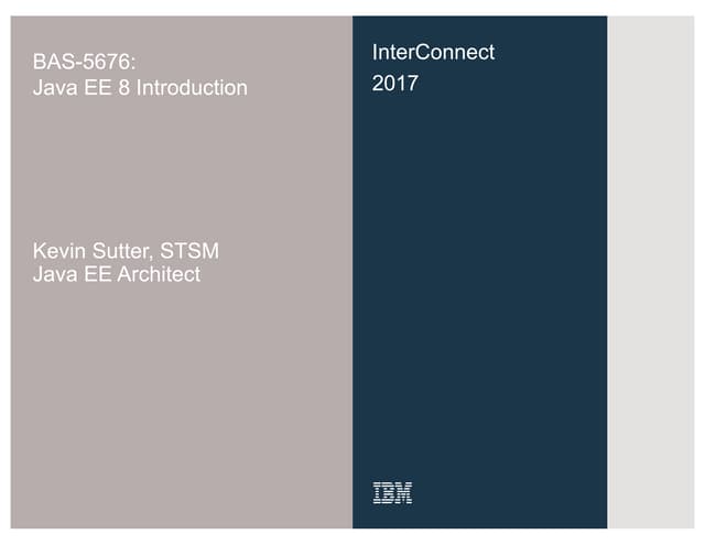 Bas 5676-java ee 8 introduction