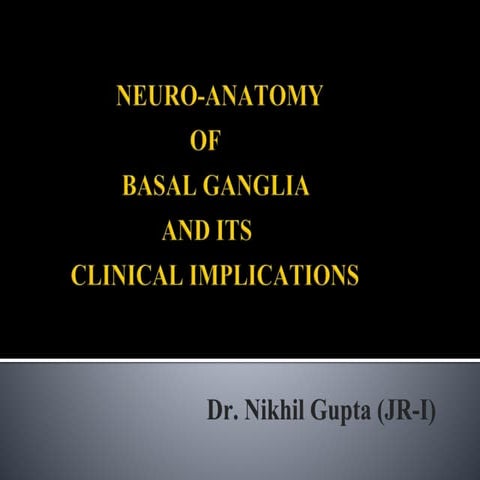 NEURO-ANATOMY OF BASAL GANGLIA AND ITS CLINICAL IMPLICATIONS
