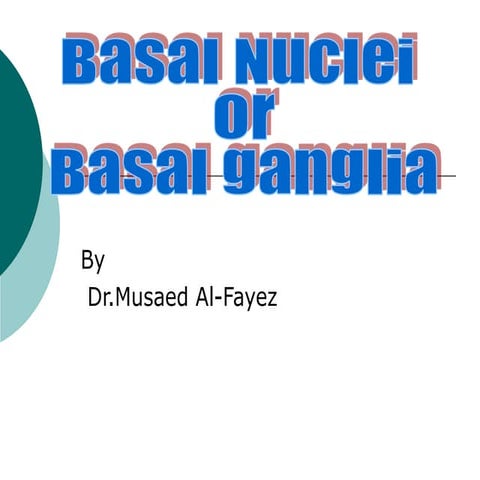 Basal ganglia powerpoint presentation free