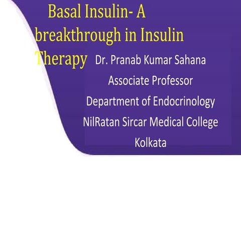 Basal insulin in T2DM
