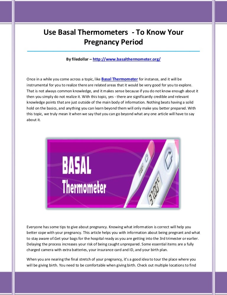 Basal thermometer