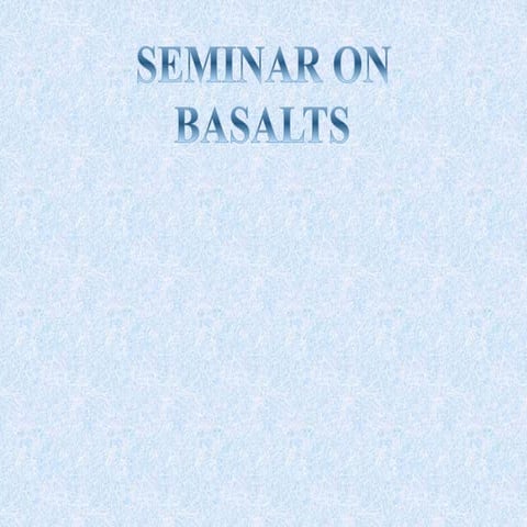 Basalts