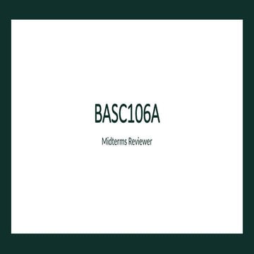 BASC106A Midterms Reviewer: Ruminant Pro