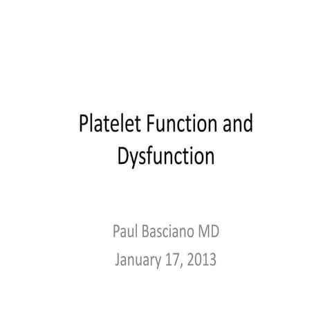 Basciano   platelets fellows 2013