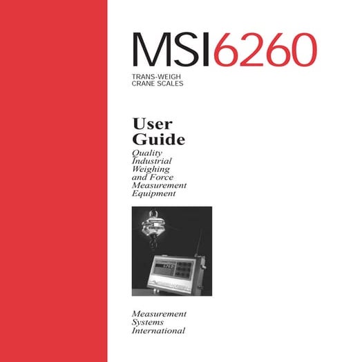 Bascula msi6260 manual