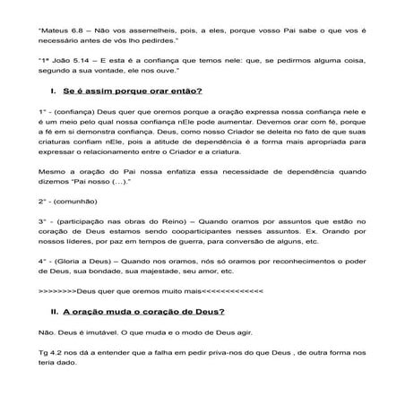 Base bíblica estudo oração