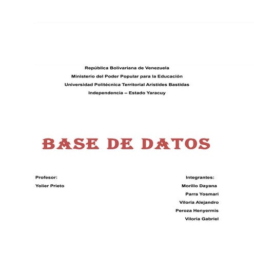 Base de-dato