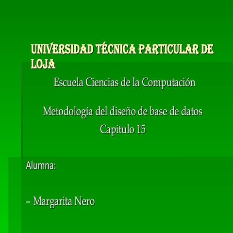 diseño de base de datos