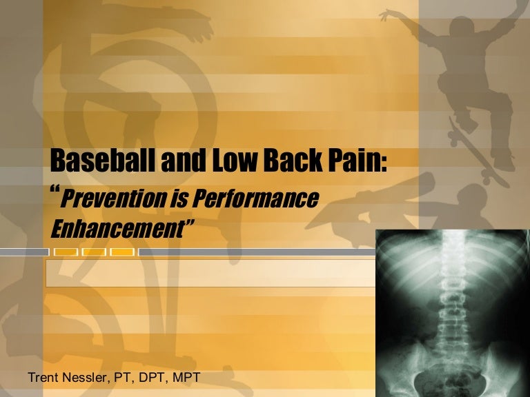 Baseball and Low Back Pain