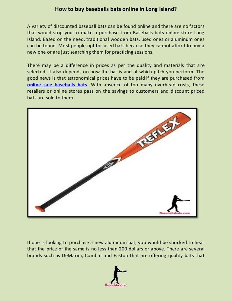 Baseballs bats online in long island