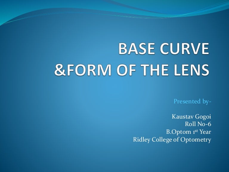 Base curve