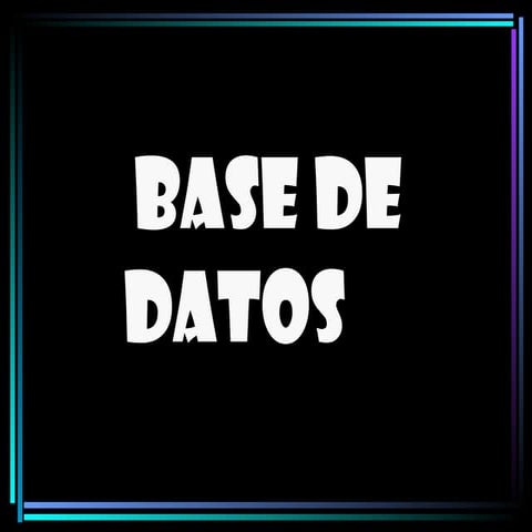 Base de datos